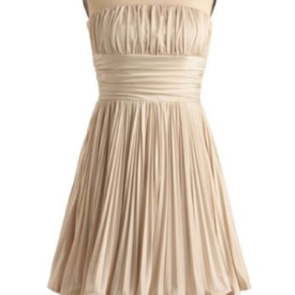 Modcloth cream "A Time For Toasts" Dress in Small